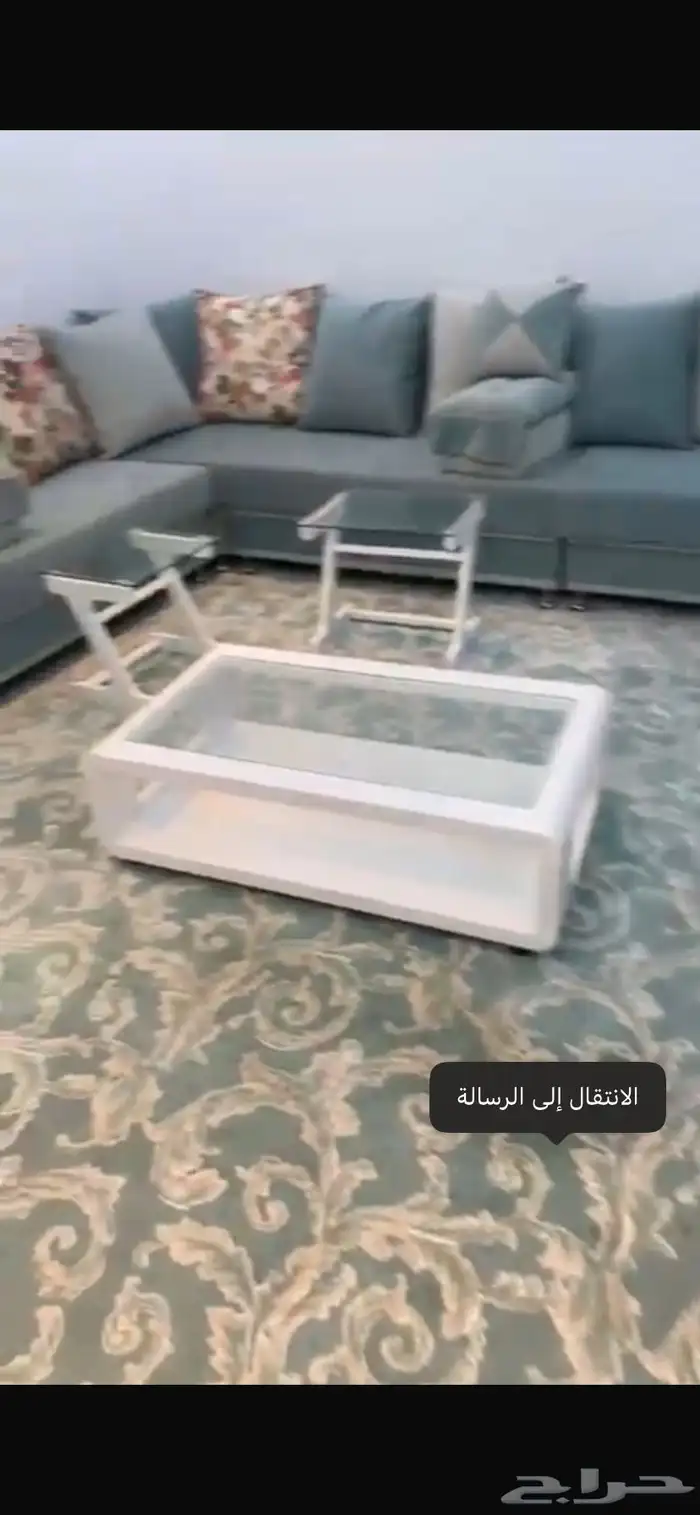 كنب 8قطع مع طاوله و5خدماتها 1