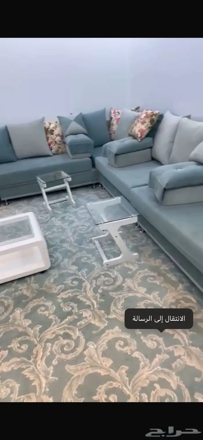 كنب 8قطع مع طاوله و5خدماتها 0