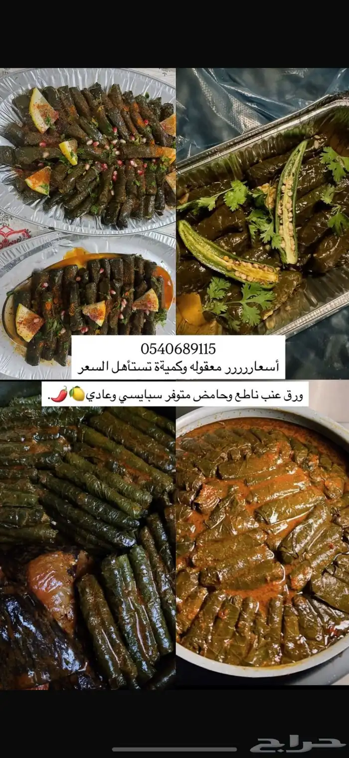 ورق عنب لذيييذ وحامض سبايسي وعادي 0