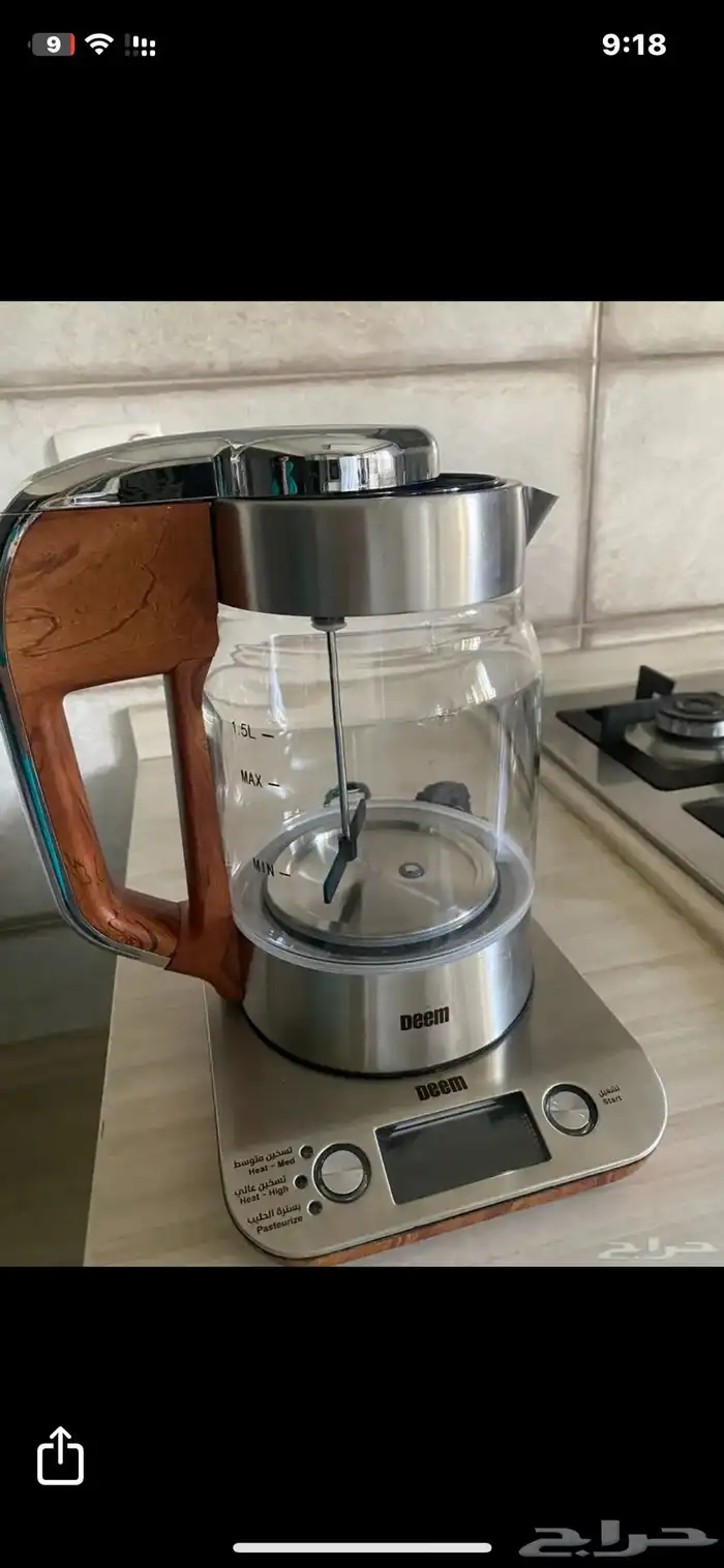 غلاية حليب وبسترة الحليب آلة القهوه كبسولات شبه جديده 0