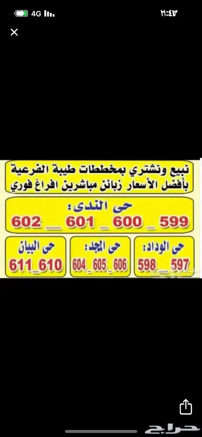 مخطط طيبه الفرعيه مكتب ابوراكان للعقار 2