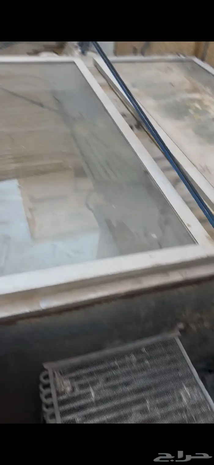 ثلاجه بابين عرض حق لحوم بيع سكراب 1