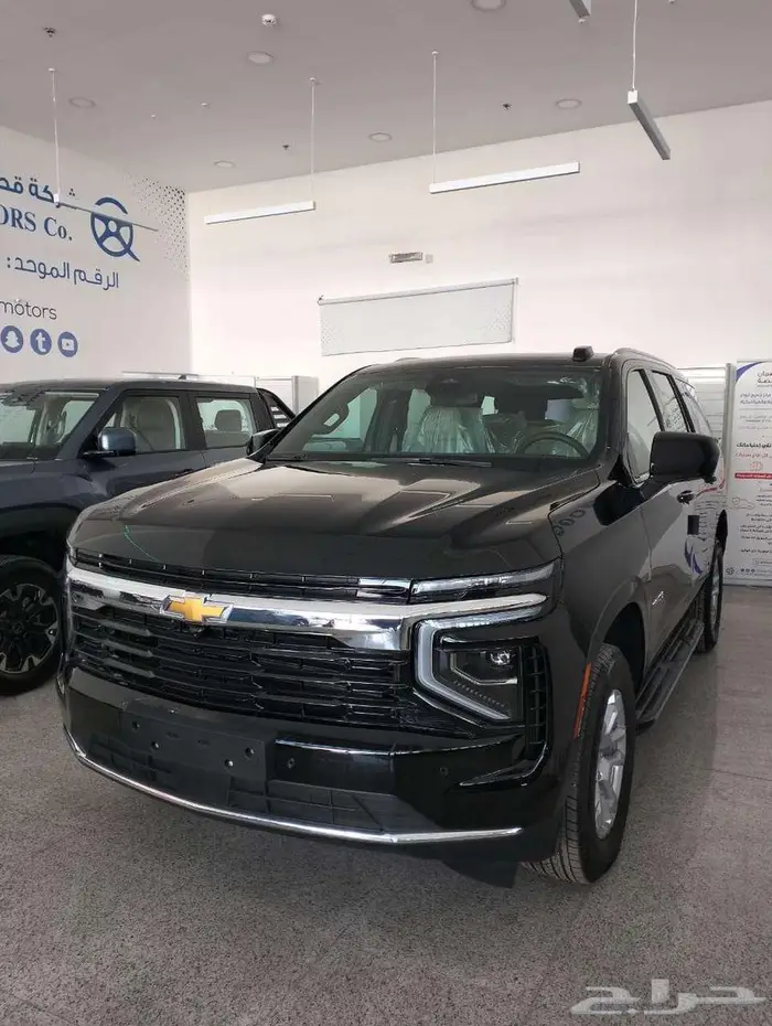 شيفرولية تاهو LS بدون دبل 2025 متوفره الشعار الذهبي والاسود 2