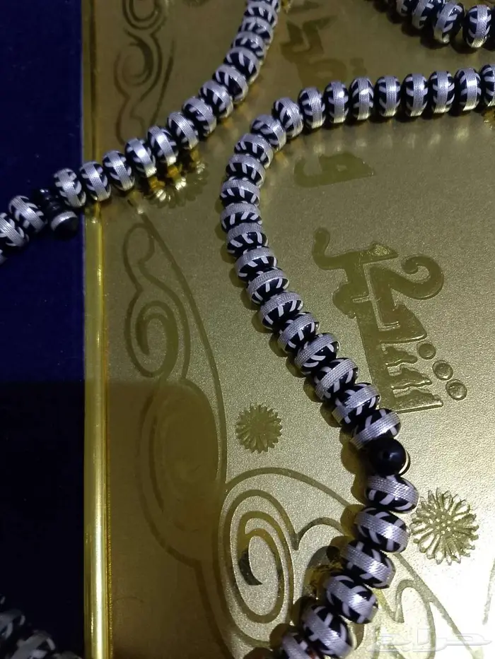 سبحة 99 خشب كوك وفضة -- تركي -- 5