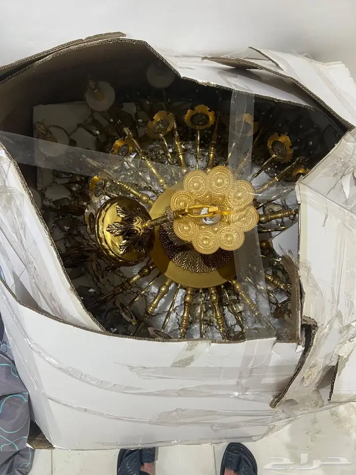 سرير كهربائي مستعمل   نجفتين جديده 2