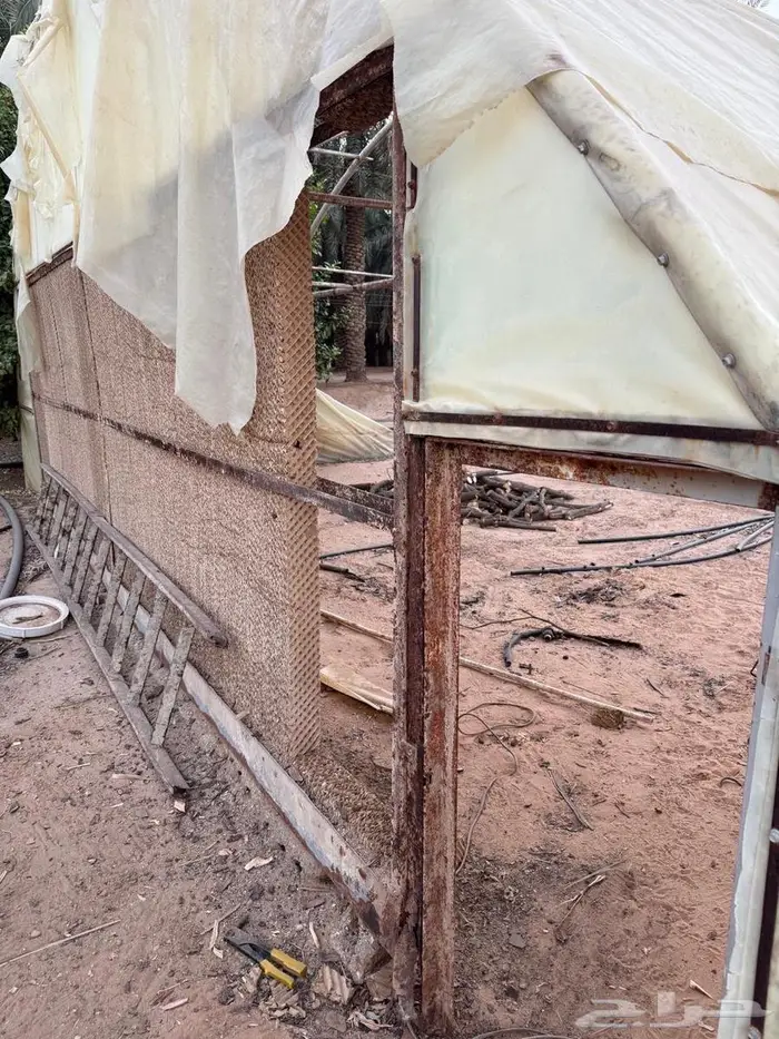 بيوت محميه مستعملة مع مراوح 2