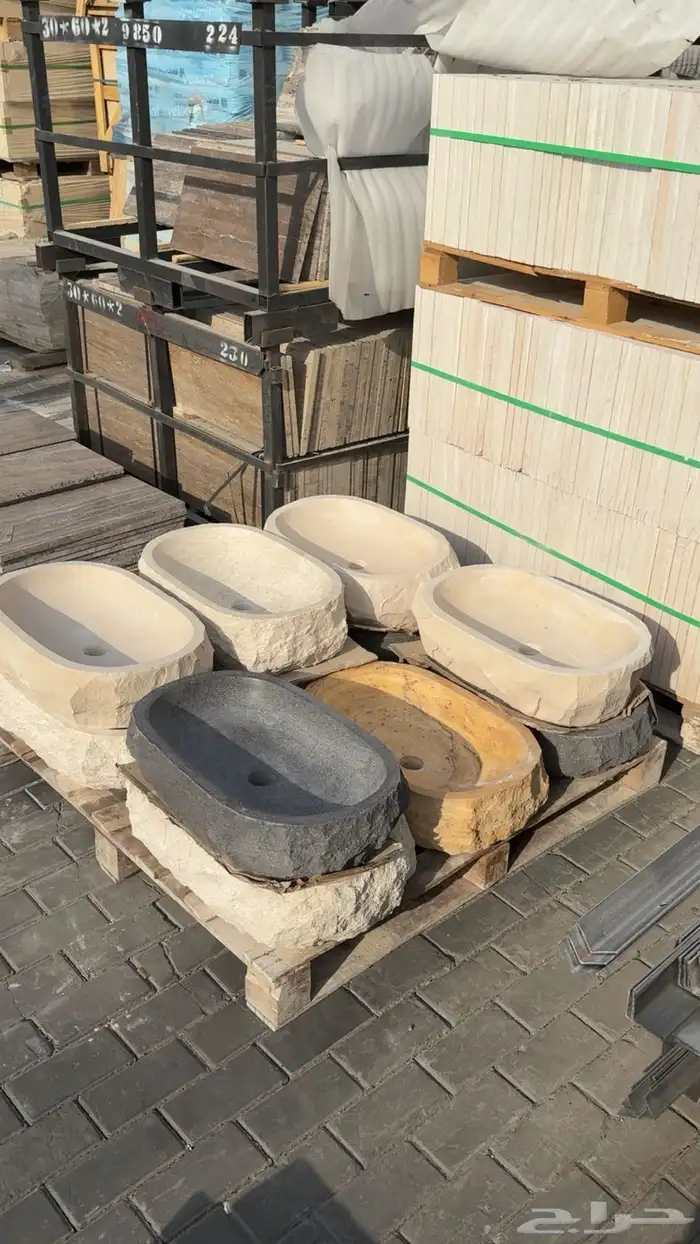 احواض مغاسل حجر طبيعي 0