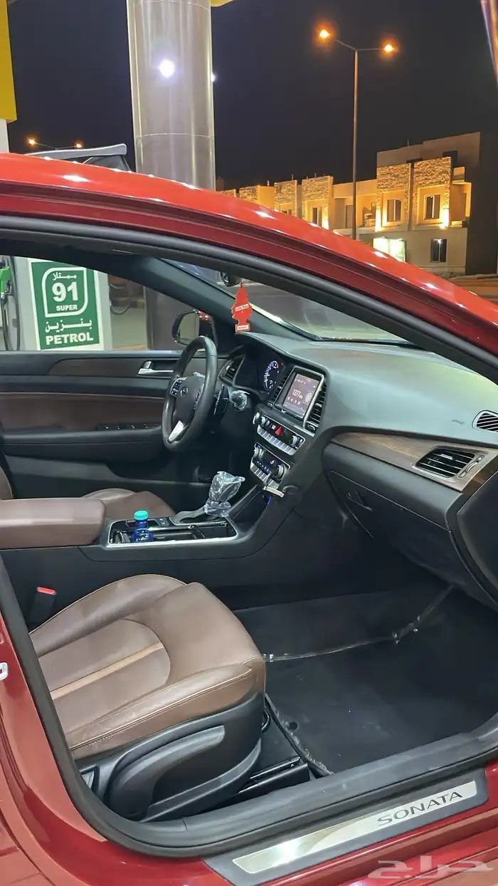 سوناتا مخزنة فل سمارت 2018 بحالة الوكالة ماشاء الله 12