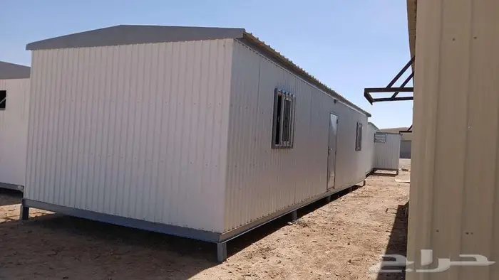 للبيع بركس غرفه جاهز متنقل كارافان 4في12 غرفتين وحمام ومطبخ 1