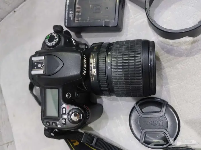 كاميرا نيكون D80 الاحترافية مع عدسة وشاحن 1