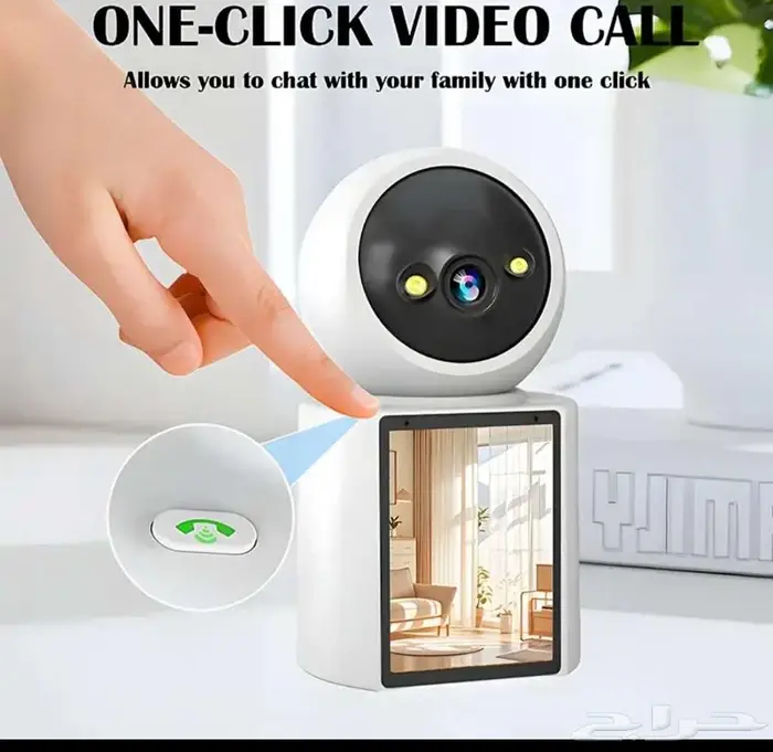 كاميرة بالشاشة بانورامية360درجة ومكالمة فيديو وصوتWiFi 3