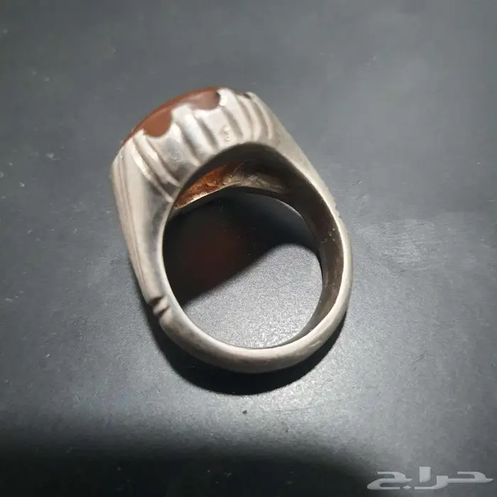 خاتم عقيق مشمشي 2