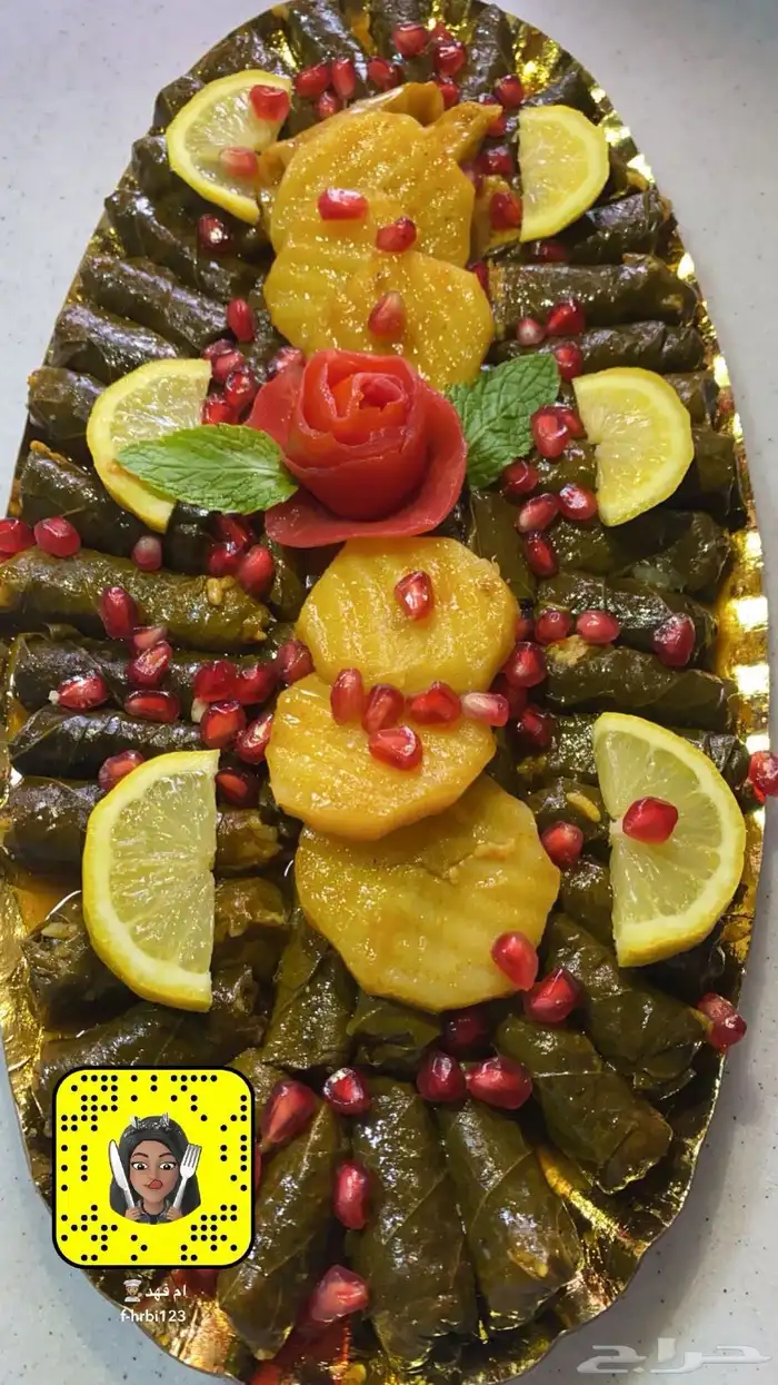 اكلات شعبيه كبسات ايدامات ورق عنب بوفيه 97