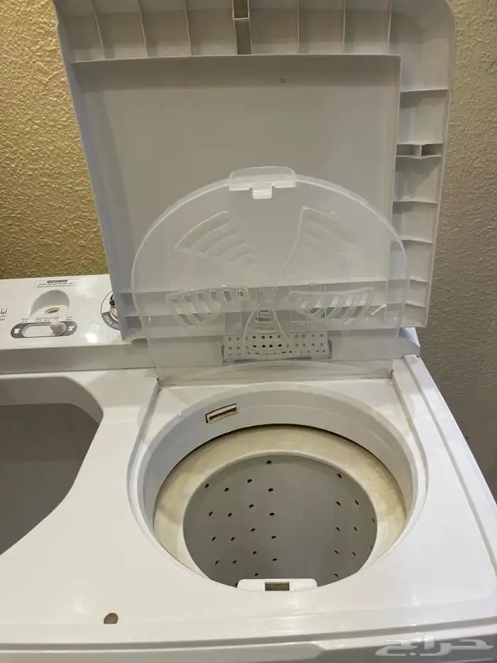 غسالة حوضين نص أوتوماتيك 13 كيلو نظيفه جدا 5