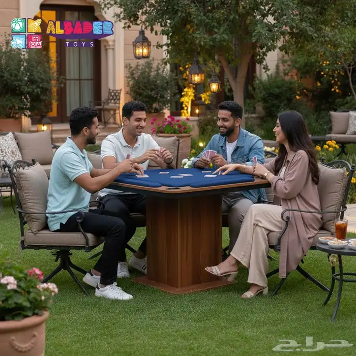 طاولة بلوت - طاولات لعب بلوت بعدة مقاسات أرضية ومرتفعة 45