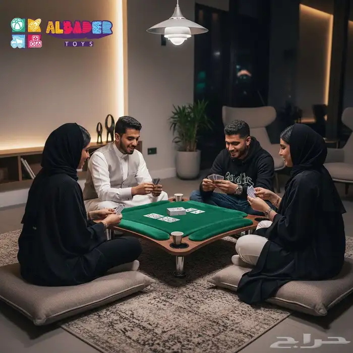 طاولات بلوت بعدة مقاسات - طاوله لعب بلوت مع جرس تفاعلي 16