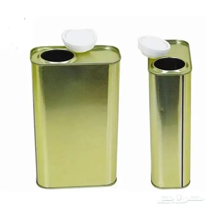 علب زيت معدنية مع غطاء 1