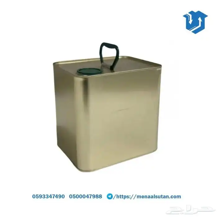 علب زيت معدنية مع غطاء 0