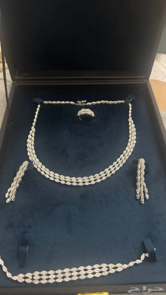 طقم فضه قصة الماس جديد 0