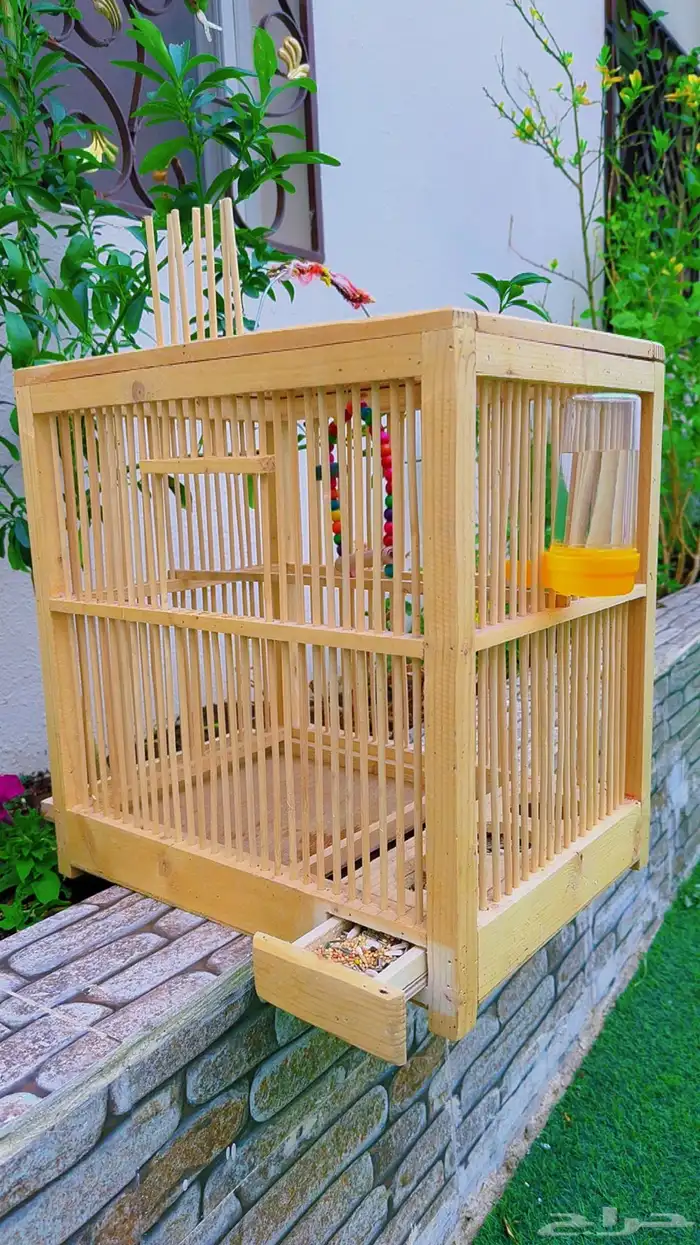 قفص طيور خشب 3