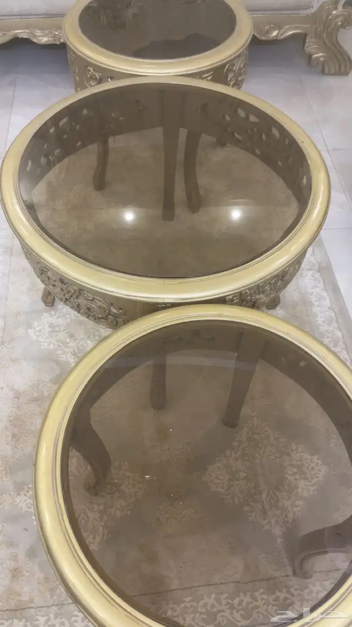 غرفه كامله كنب طاولات وستارة 5