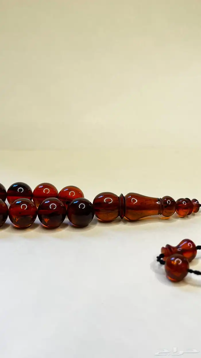 فاتوران الماني بني شفاف شاهد وكبوس45 خرزة 2