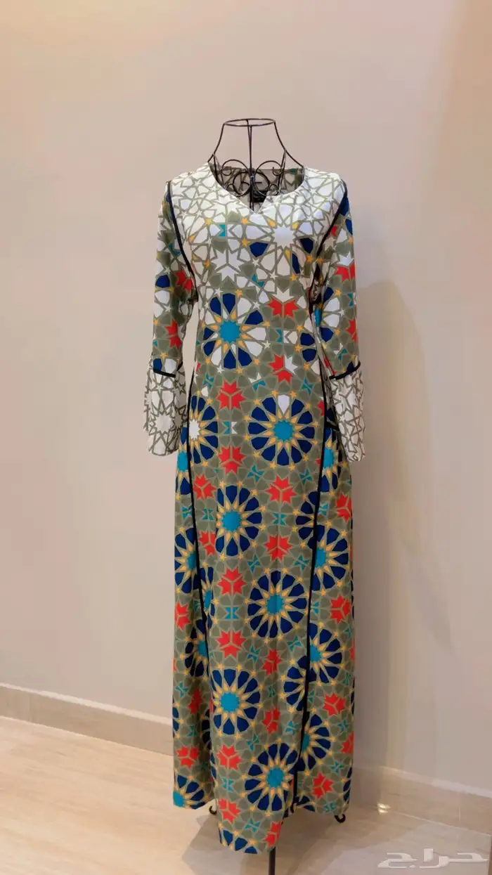 جلابيات قطن وكتان طبيعي ناعم 7