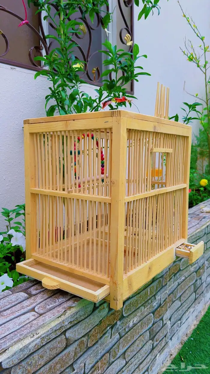 قفص طيور خشب 2