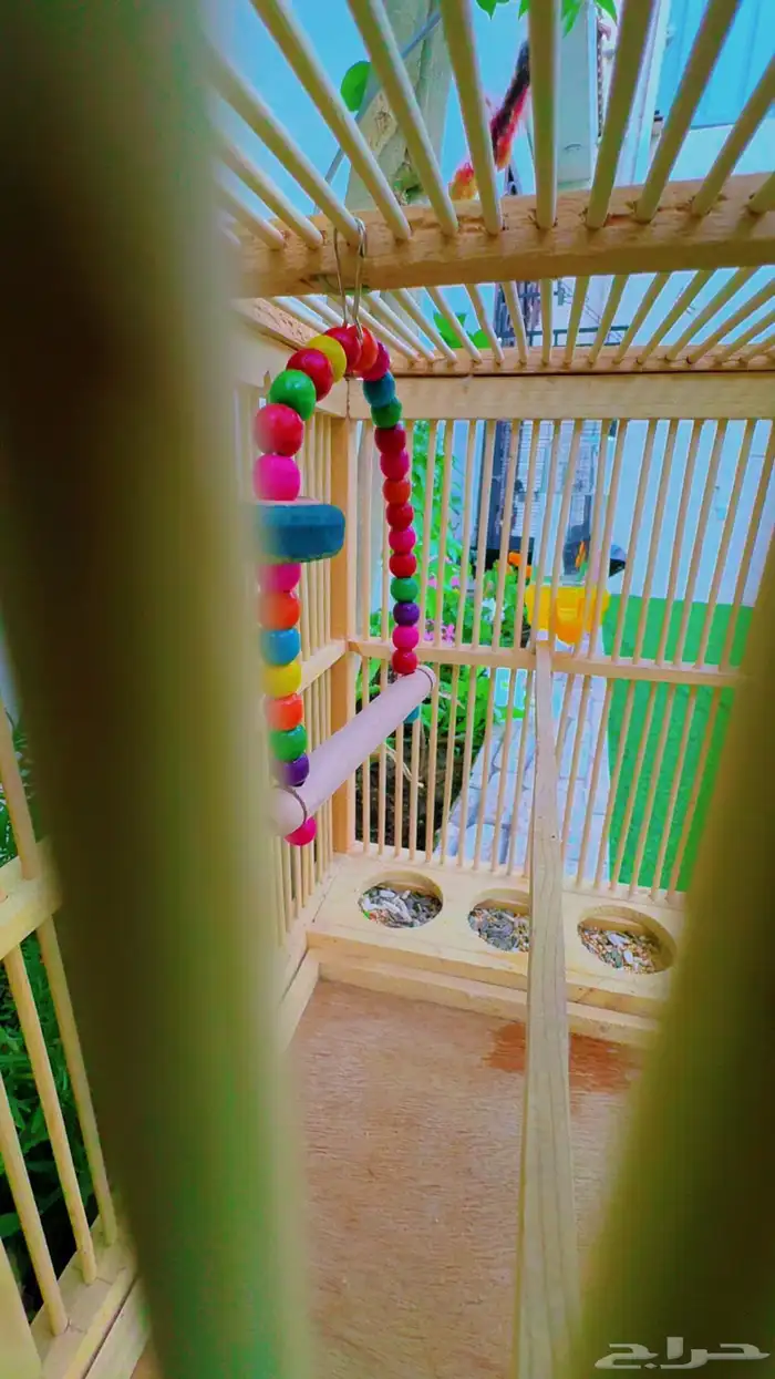 قفص طيور خشب 0