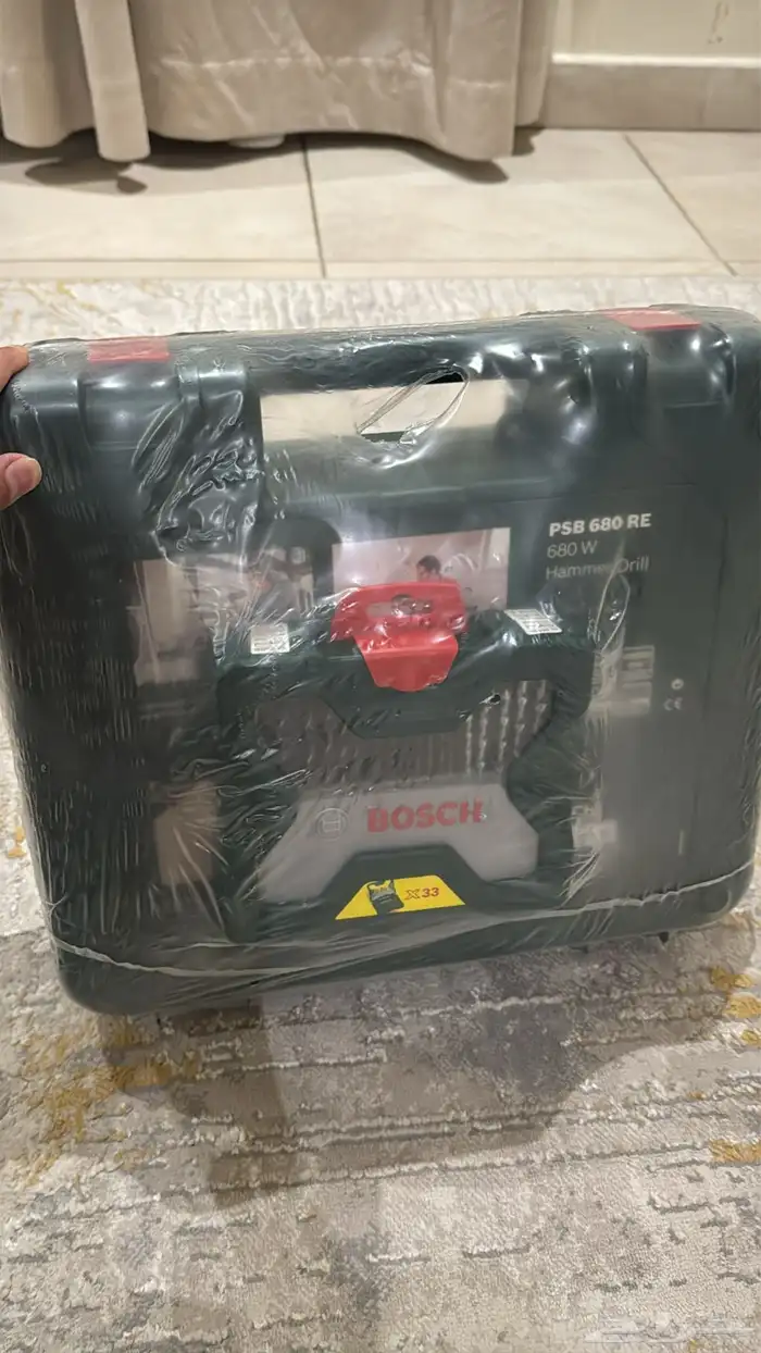 دريل بوش جديد لم يستخدم مع ملحقاته 5