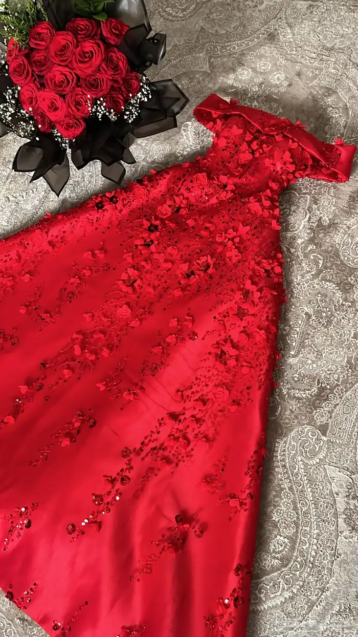 فستان سهره احمر للبيع 1