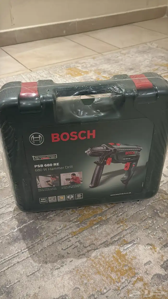 دريل بوش جديد لم يستخدم مع ملحقاته 4