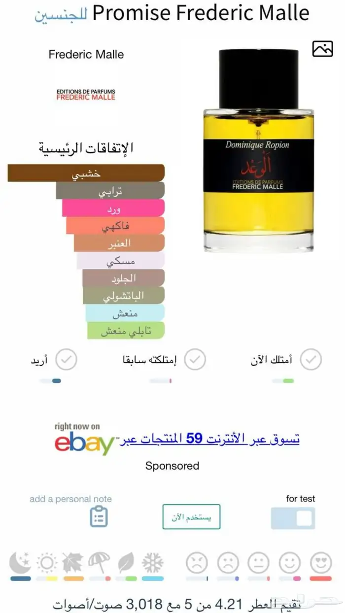 عطر الوعد من فريدريك مال 100 مل ( مباع ) 3