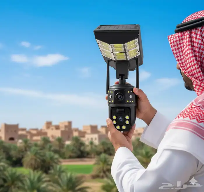 كاميرات طاقة شمسية مع كشاف 2 في 1 7