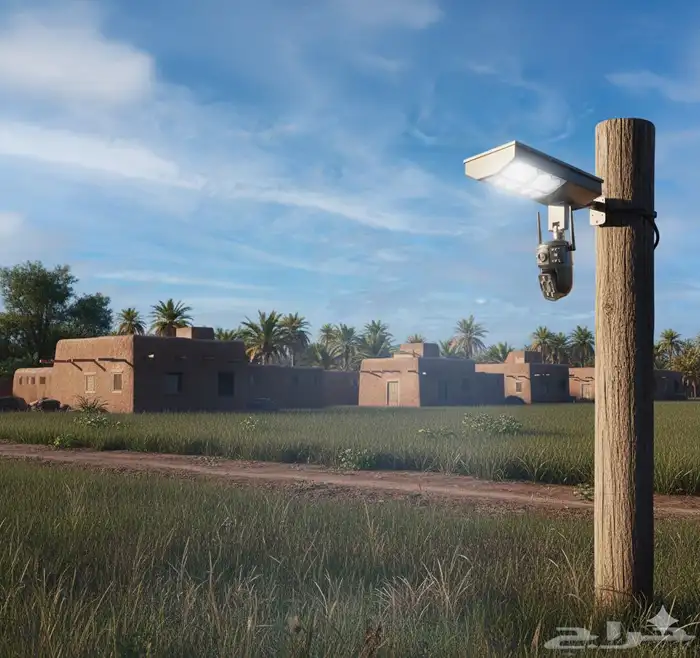 كاميرات طاقة شمسية مع كشاف 2 في 1 4