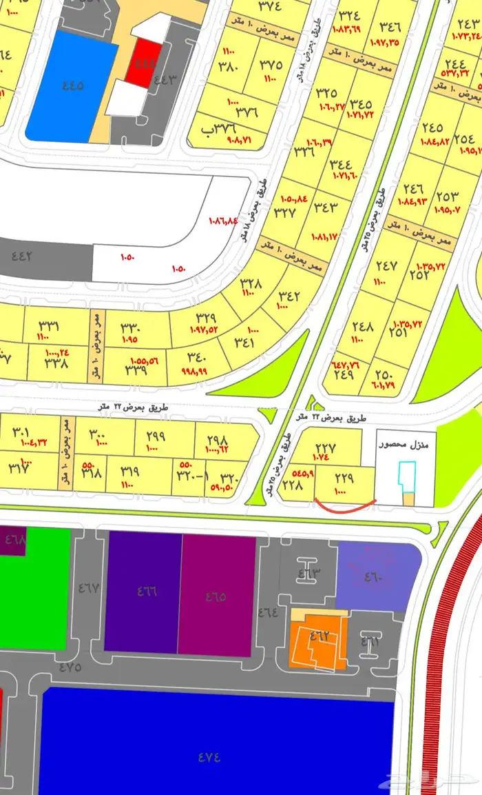 قطعة رقم 229 مخطط 507 حي الناصرية بمدينة جيزان 0