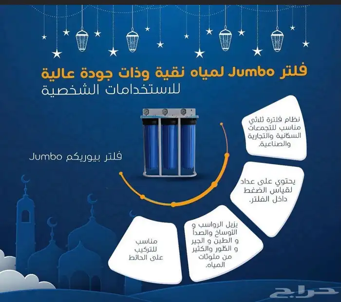 فلاتر جامبو معالجة وتنقية المياه للمنازل والشركات 6