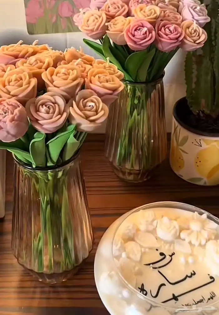 تاق شمعي تعليقه معطره شموع حسب الطلب جميع المناسبات 49