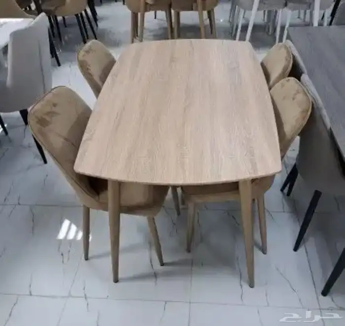 طاولات طعام خشب ورخام بتصاميم مميزة وعصرية 19