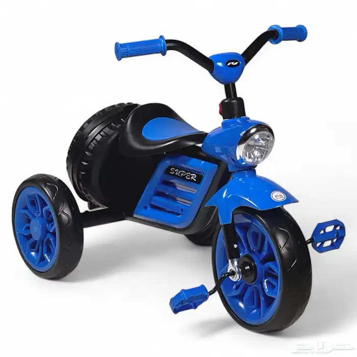 سيكل ثلاثي للأطفال مع سلة خلفية - دراجه 3 كفرات مع مؤثرات 7