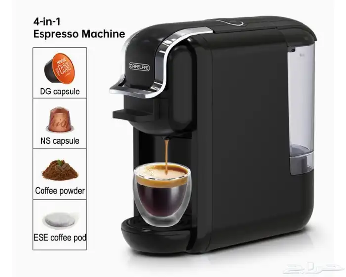 آلة قهوة كبسولات كيون 5 1 جديدة مع كل ملحقاتها 0