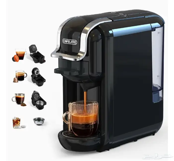 آلة قهوة كبسولات كيون 5 1 جديدة مع كل ملحقاتها 1