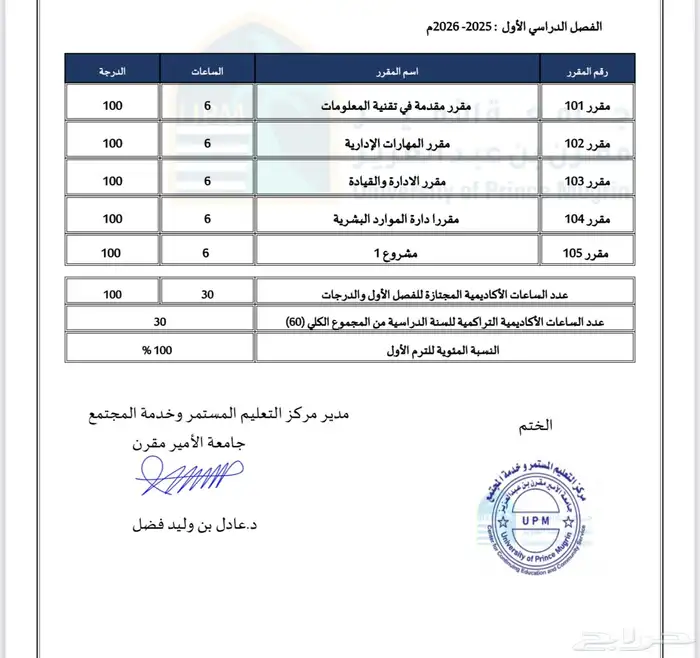 متابعة جامعة الامير مقرن ( الدفعة 6) 2