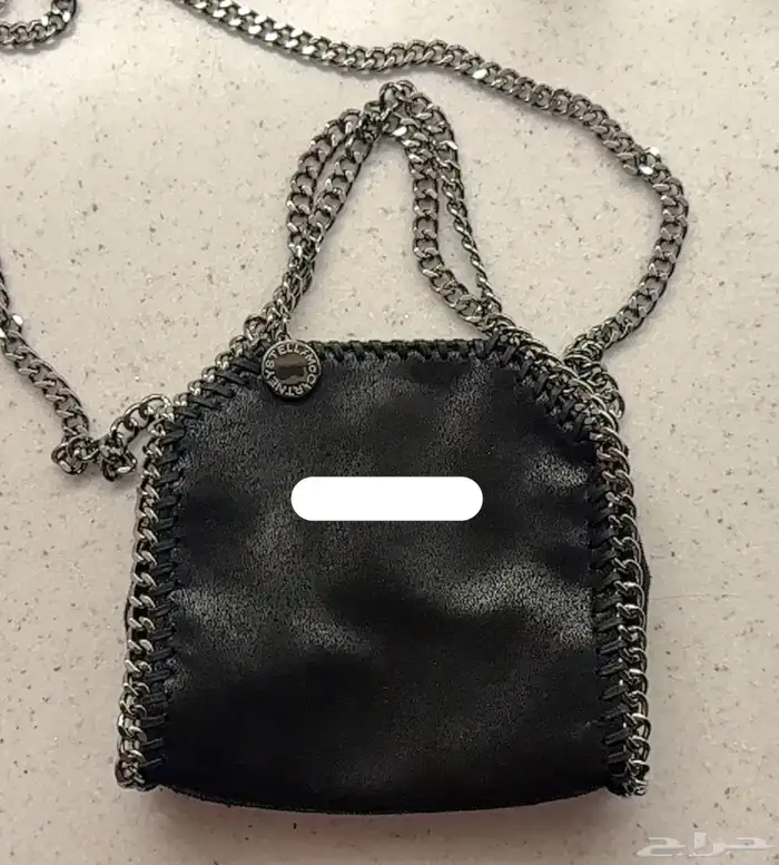 شنطة ستيلا مكارتني مقاس15cm سوداء 0