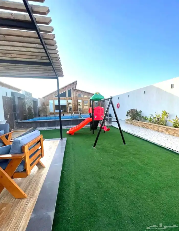 شاليهات بسخان للإيجار في جدة كوخ شاليه صغير فندقي بجاكوزي 16