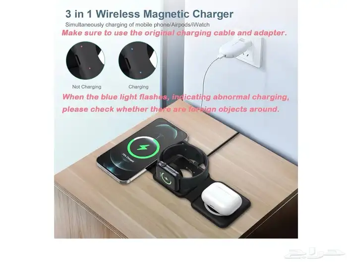 شحن لاسلكى جديد ورأس شحن يو جرين 65 وات 1