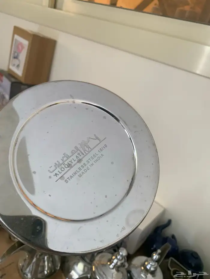 أبريق ستيل ثقيل بقاعدة عريضة وثقيلة طراز قديم 9