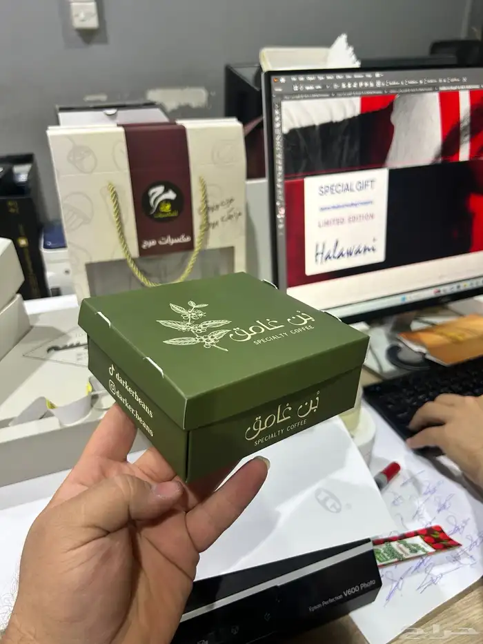 مطبعه أكياس عبايات ليبل قماش لوقو جلد ورق تغليف الأكواب 10