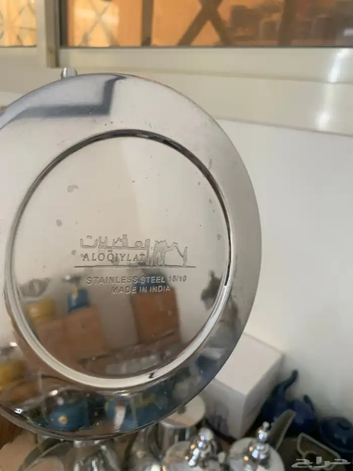 أبريق ستيل ثقيل بقاعدة عريضة وثقيلة طراز قديم 8