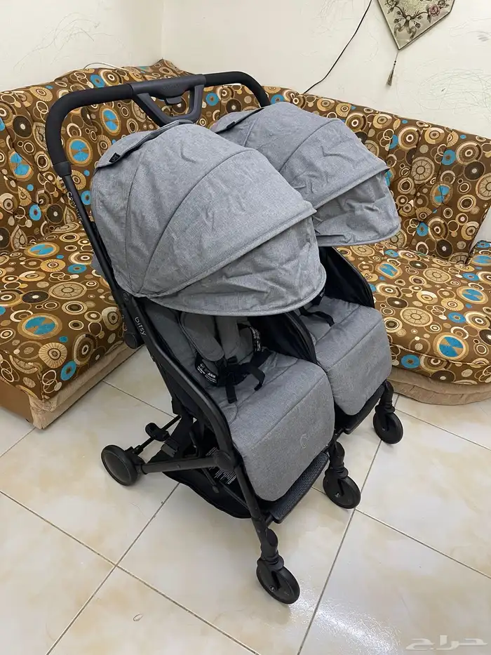 استرولر توأم ماركه contours bisty جديده تماما استخدام بسيط 5